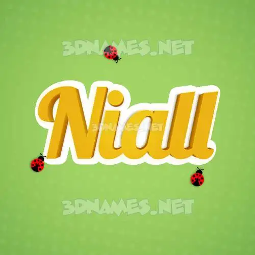 niall in Ladybugs style - 3D name wallpaper niall in Ladybugs style - 3D name wallpaper