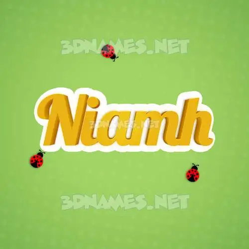 niamh in Ladybugs style - 3D name wallpaper niamh in Ladybugs style - 3D name wallpaper