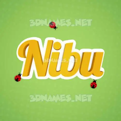 nibu in Ladybugs style - 3D name wallpaper nibu in Ladybugs style - 3D name wallpaper
