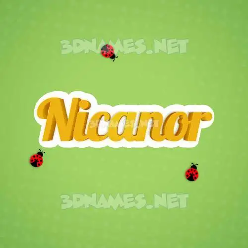 nicanor in Ladybugs style - 3D name wallpaper nicanor in Ladybugs style - 3D name wallpaper