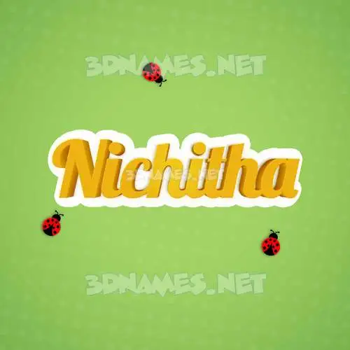 nichitha in Ladybugs style - 3D name wallpaper nichitha in Ladybugs style - 3D name wallpaper