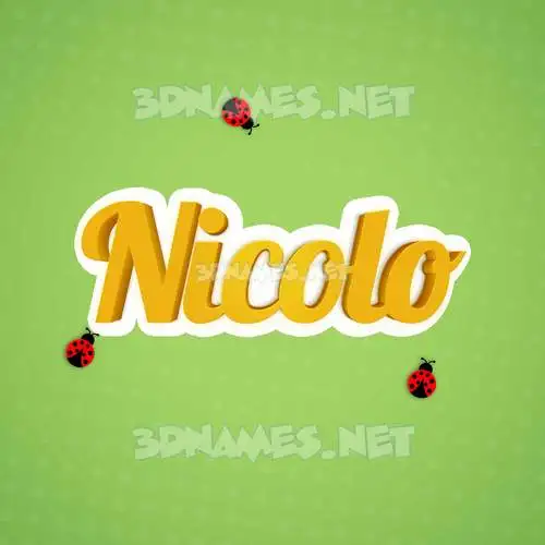 nicolo in Ladybugs style - 3D name wallpaper nicolo in Ladybugs style - 3D name wallpaper