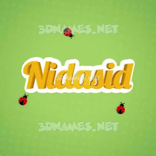 nidasid in Ladybugs style - 3D name wallpaper nidasid in Ladybugs style - 3D name wallpaper