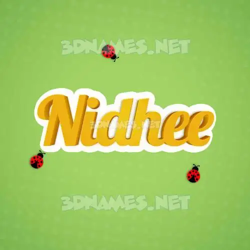 nidhee in Ladybugs style - 3D name wallpaper nidhee in Ladybugs style - 3D name wallpaper