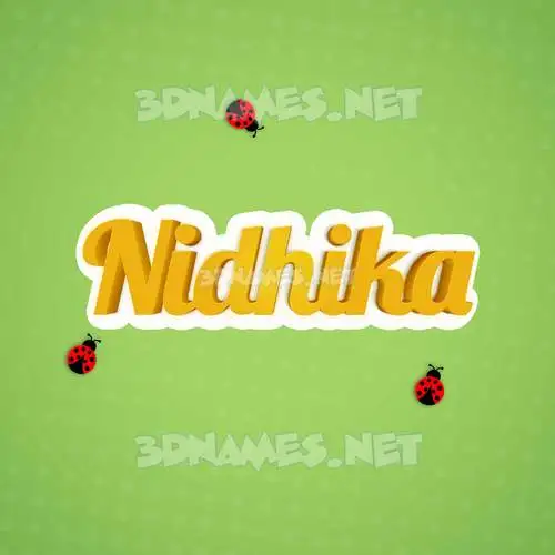 nidhika in Ladybugs style - 3D name wallpaper nidhika in Ladybugs style - 3D name wallpaper