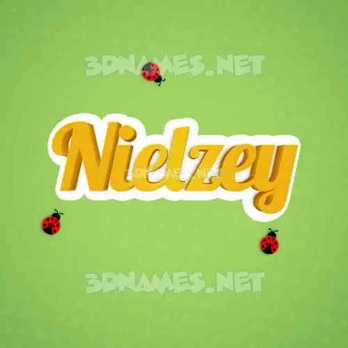 nielzey in Ladybugs style - 3D name wallpaper nielzey in Ladybugs style - 3D name wallpaper