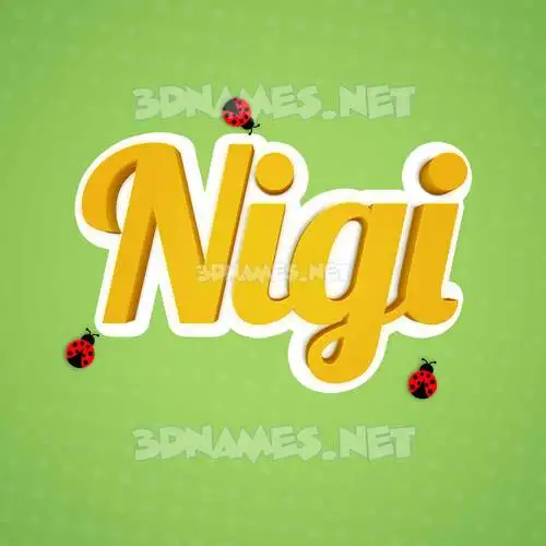 nigi in Ladybugs style - 3D name wallpaper nigi in Ladybugs style - 3D name wallpaper
