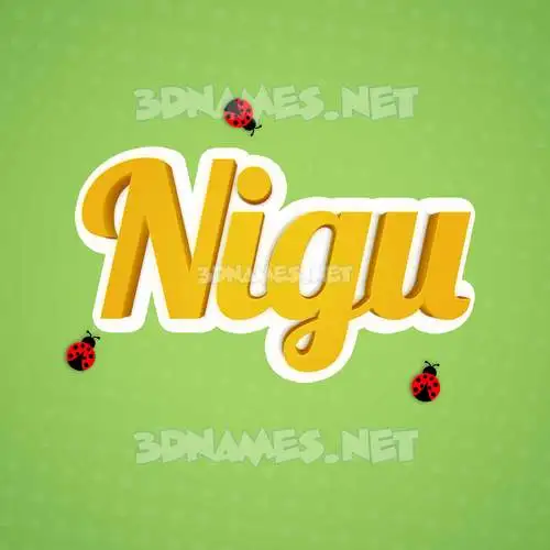 nigu in Ladybugs style - 3D name wallpaper nigu in Ladybugs style - 3D name wallpaper