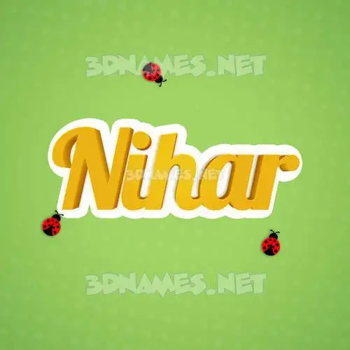 nihar in Ladybugs style - 3D name wallpaper nihar in Ladybugs style - 3D name wallpaper