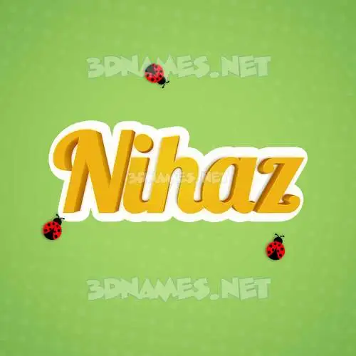 nihaz in Ladybugs style - 3D name wallpaper nihaz in Ladybugs style - 3D name wallpaper
