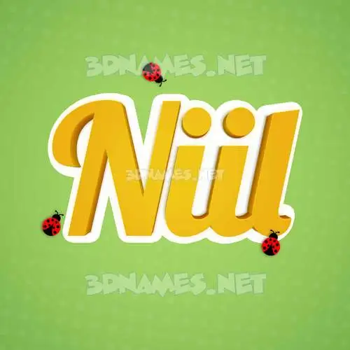 niil in Ladybugs style - 3D name wallpaper niil in Ladybugs style - 3D name wallpaper