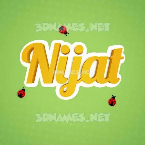 nijat in Ladybugs style - 3D name wallpaper nijat in Ladybugs style - 3D name wallpaper