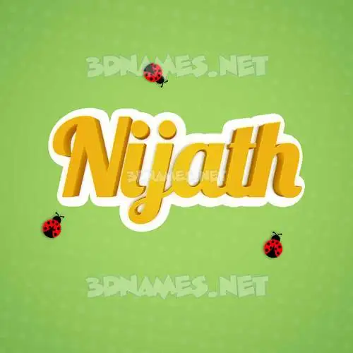nijath in Ladybugs style - 3D name wallpaper nijath in Ladybugs style - 3D name wallpaper