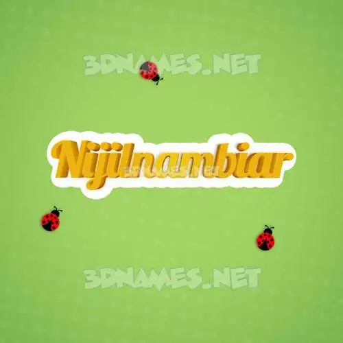 nijilnambiar in Ladybugs style - 3D name wallpaper nijilnambiar in Ladybugs style - 3D name wallpaper
