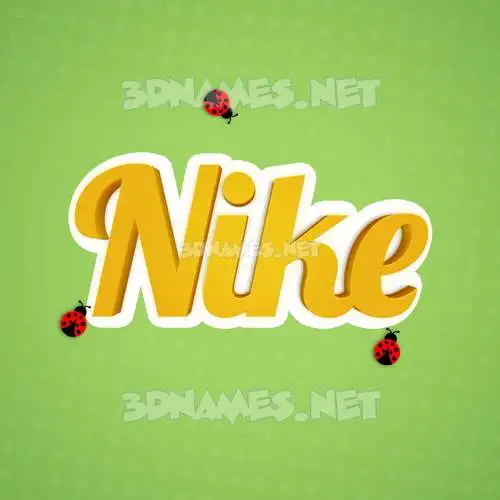 nike in Ladybugs style - 3D name wallpaper nike in Ladybugs style - 3D name wallpaper
