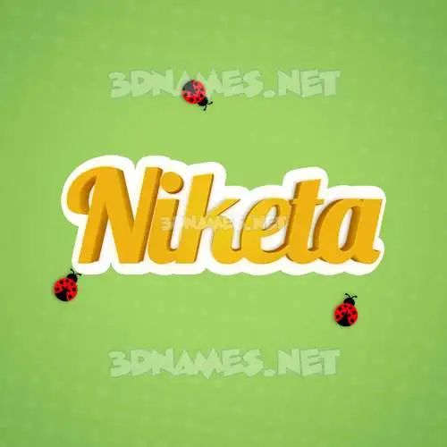 niketa in Ladybugs style - 3D name wallpaper niketa in Ladybugs style - 3D name wallpaper