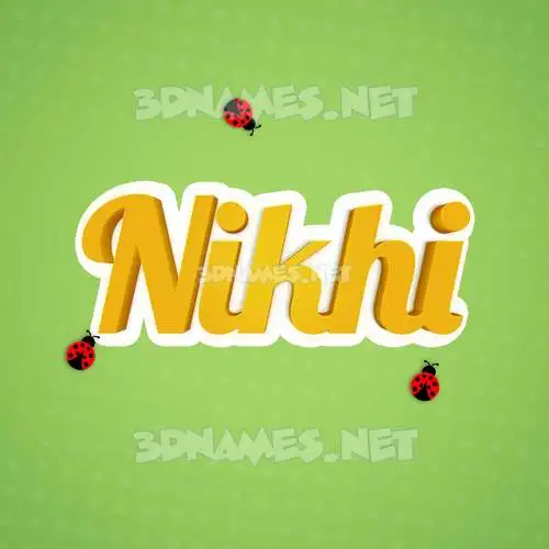nikhi in Ladybugs style - 3D name wallpaper nikhi in Ladybugs style - 3D name wallpaper