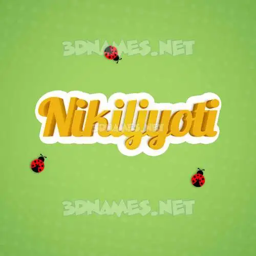 nikiljyoti in Ladybugs style - 3D name wallpaper nikiljyoti in Ladybugs style - 3D name wallpaper