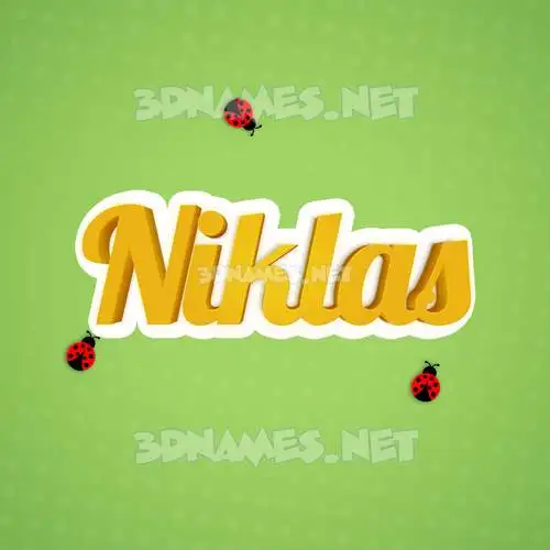 niklas in Ladybugs style - 3D name wallpaper niklas in Ladybugs style - 3D name wallpaper