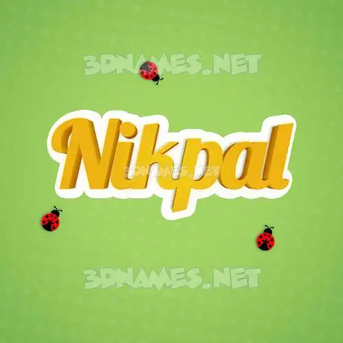 nikpal in Ladybugs style - 3D name wallpaper nikpal in Ladybugs style - 3D name wallpaper