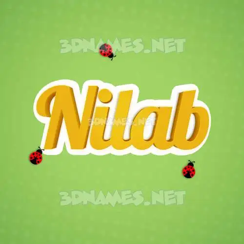 nilab in Ladybugs style - 3D name wallpaper nilab in Ladybugs style - 3D name wallpaper