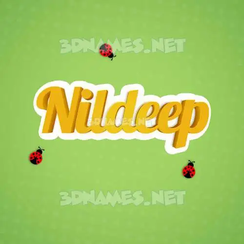 nildeep in Ladybugs style - 3D name wallpaper nildeep in Ladybugs style - 3D name wallpaper