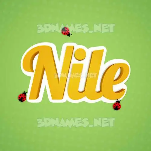 nile in Ladybugs style - 3D name wallpaper nile in Ladybugs style - 3D name wallpaper