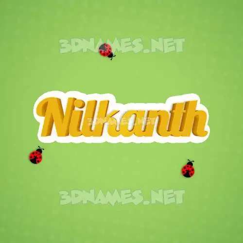 nilkanth in Ladybugs style - 3D name wallpaper nilkanth in Ladybugs style - 3D name wallpaper