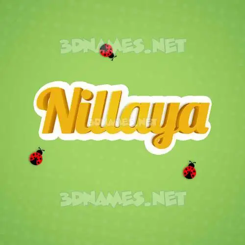 nillaya in Ladybugs style - 3D name wallpaper nillaya in Ladybugs style - 3D name wallpaper