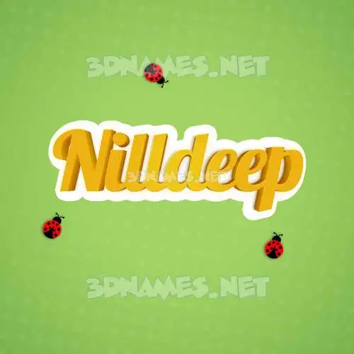 nilldeep in Ladybugs style - 3D name wallpaper nilldeep in Ladybugs style - 3D name wallpaper