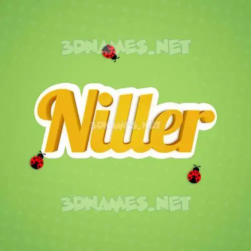 niller in Ladybugs style - 3D name wallpaper niller in Ladybugs style - 3D name wallpaper