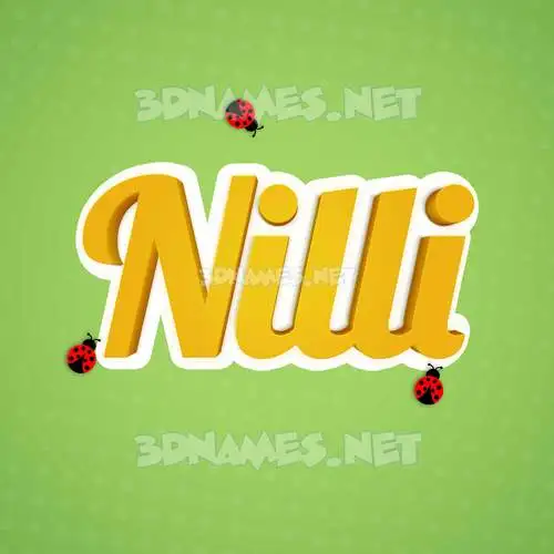 nilli in Ladybugs style - 3D name wallpaper nilli in Ladybugs style - 3D name wallpaper