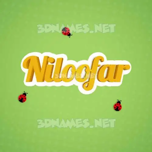 niloofar in Ladybugs style - 3D name wallpaper niloofar in Ladybugs style - 3D name wallpaper