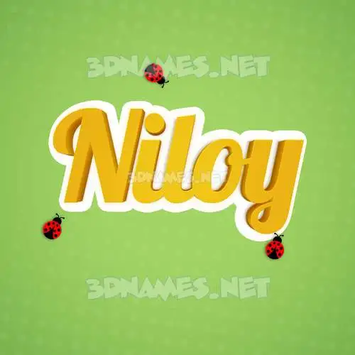 niloy in Ladybugs style - 3D name wallpaper niloy in Ladybugs style - 3D name wallpaper