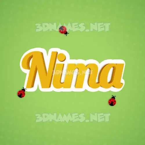 nima in Ladybugs style - 3D name wallpaper nima in Ladybugs style - 3D name wallpaper