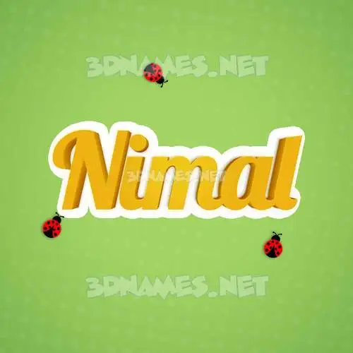 nimal in Ladybugs style - 3D name wallpaper nimal in Ladybugs style - 3D name wallpaper