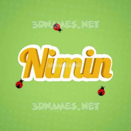 nimin in Ladybugs style - 3D name wallpaper nimin in Ladybugs style - 3D name wallpaper