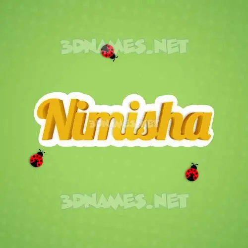 nimisha in Ladybugs style - 3D name wallpaper nimisha in Ladybugs style - 3D name wallpaper