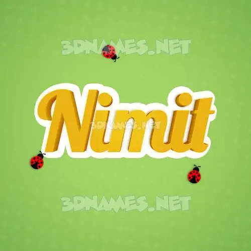 nimit in Ladybugs style - 3D name wallpaper nimit in Ladybugs style - 3D name wallpaper
