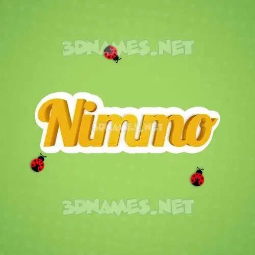 nimmo in Ladybugs style - 3D name wallpaper nimmo in Ladybugs style - 3D name wallpaper