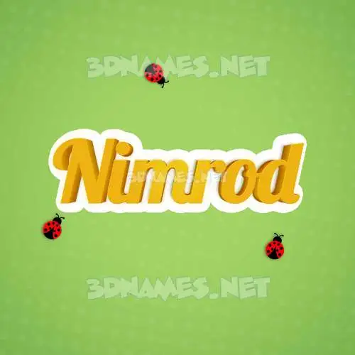 nimrod in Ladybugs style - 3D name wallpaper nimrod in Ladybugs style - 3D name wallpaper