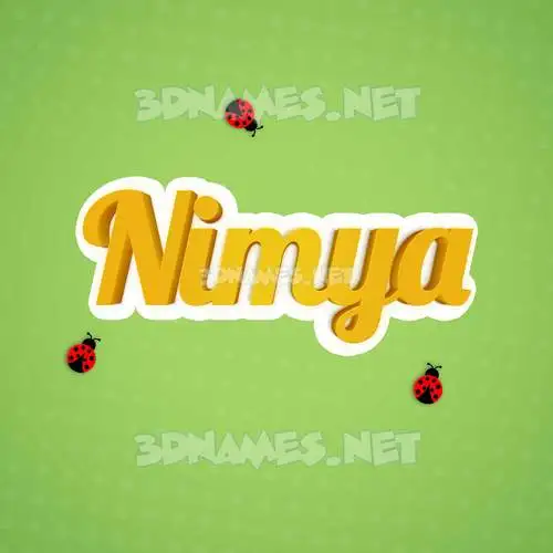 nimya in Ladybugs style - 3D name wallpaper nimya in Ladybugs style - 3D name wallpaper
