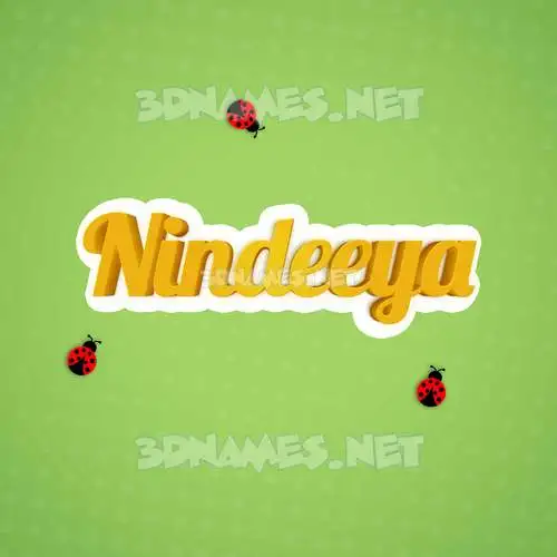 nindeeya in Ladybugs style - 3D name wallpaper nindeeya in Ladybugs style - 3D name wallpaper