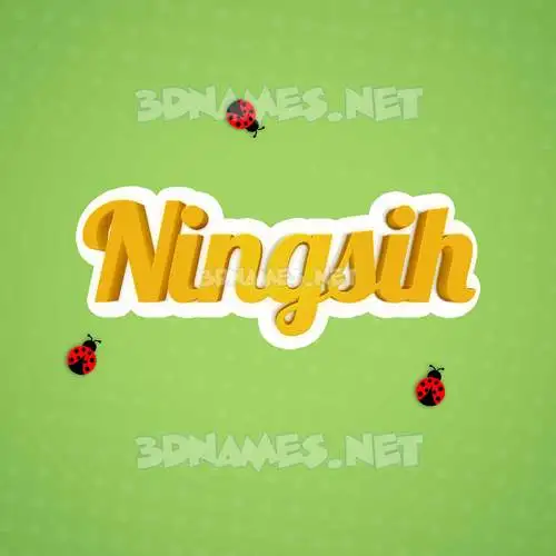 ningsih in Ladybugs style - 3D name wallpaper ningsih in Ladybugs style - 3D name wallpaper
