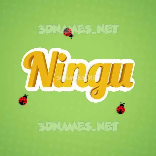 ningu in Ladybugs style - 3D name wallpaper ningu in Ladybugs style - 3D name wallpaper