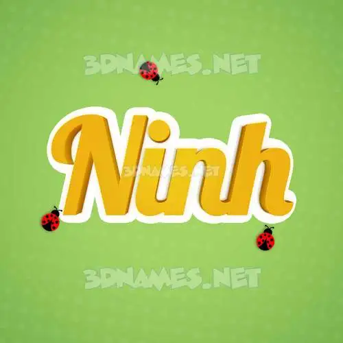 ninh in Ladybugs style - 3D name wallpaper ninh in Ladybugs style - 3D name wallpaper