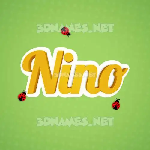 nino in Ladybugs style - 3D name wallpaper nino in Ladybugs style - 3D name wallpaper