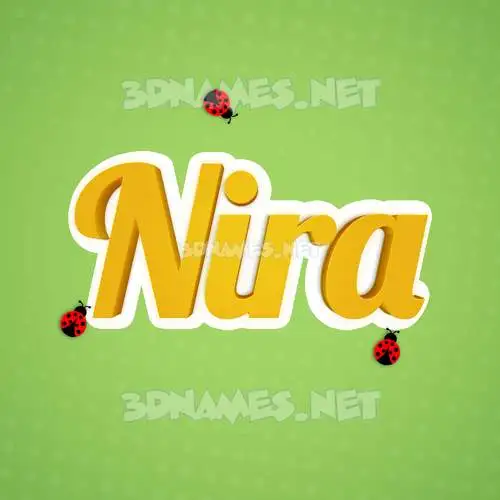 nira in Ladybugs style - 3D name wallpaper nira in Ladybugs style - 3D name wallpaper