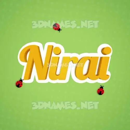 nirai in Ladybugs style - 3D name wallpaper nirai in Ladybugs style - 3D name wallpaper