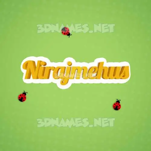 nirajmehus in Ladybugs style - 3D name wallpaper nirajmehus in Ladybugs style - 3D name wallpaper